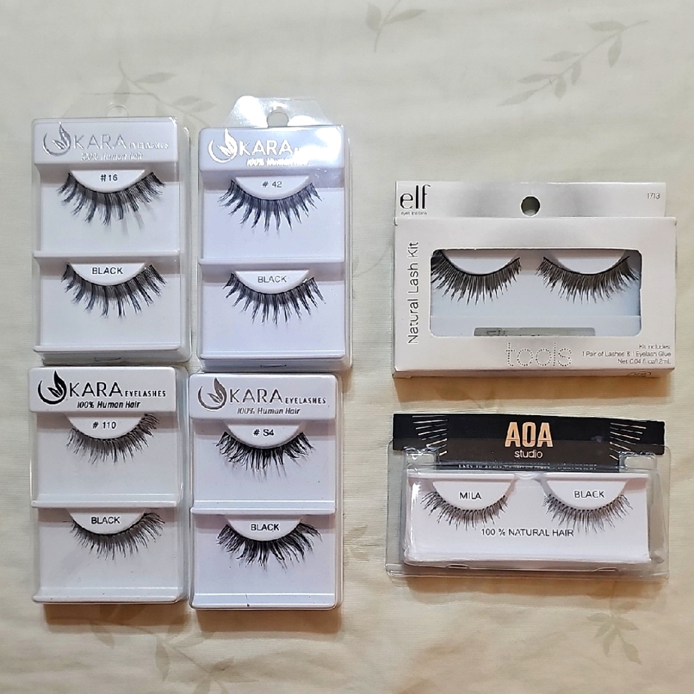 Natural Black Eyelashes/ Falsies Lot